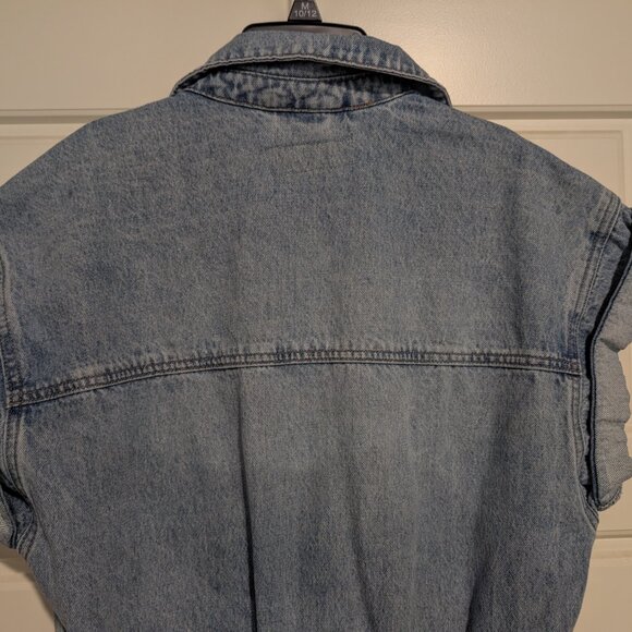 BLANKNYC Denim Button-Up Romper Size Small - Picture 10 of 12